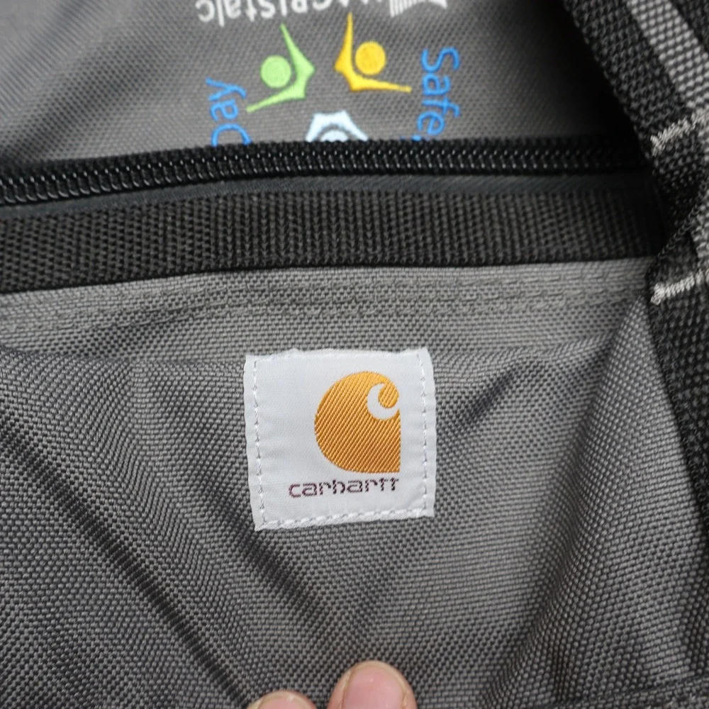 Carhartt Bag Unisex 35L Black Classic Duffel‎ Canvas Heavy Duty Work Travel LOGO